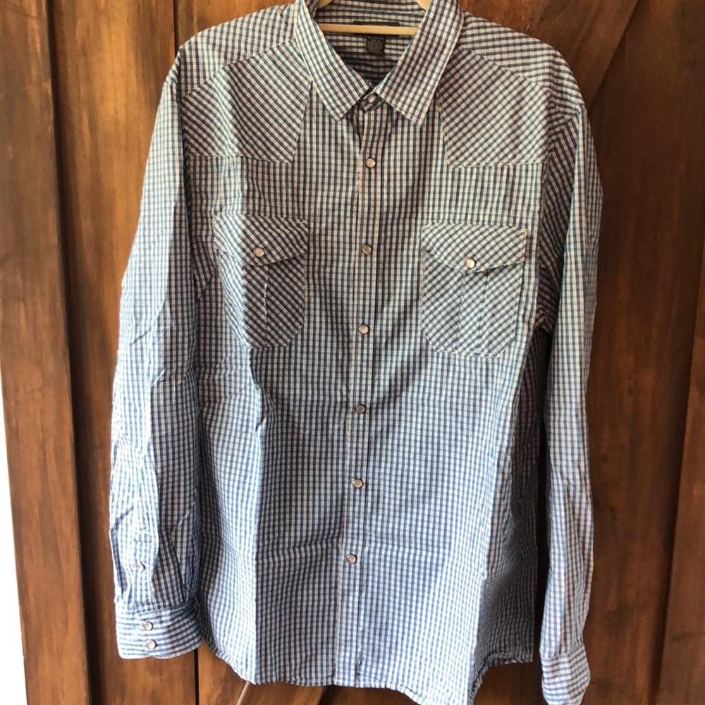 Men’s Kenneth Cole Reaction western style button down size xl